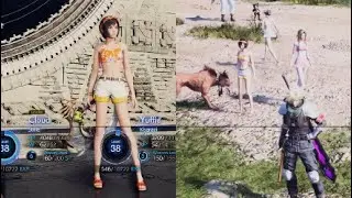 Rebirth Swimsuit Yuffie Dash Cancel Movement Tech Feat. Doppelganger Final Fantasy VII