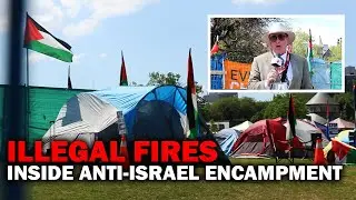 Illegal bonfires rage on at U of Ts Little Gaza encampment