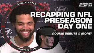 NFL PRESEASON DAY ONE RECAP 🔥 Caleb Williams, QB rookies & vets show out | SportsCenter