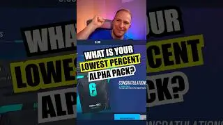 R6 Siege: Lowest percent you’ve rolled an Alpha pack? #rainbowsixsiege #r6siege #rainbow6siege