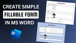 How to make a Fillable Form on Microsoft Word