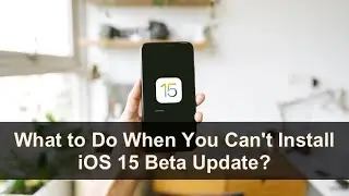 What to Do When You Cant Install iOS 15 Beta Update?