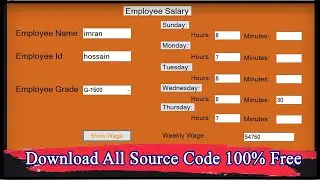 Employee Salary Calculation Using C#.NET | Employee Salary Calculator App in C#