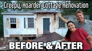 We bought and RENOVATED this Creepy, Hoarder Cottage!! [Renovation  COMPLETE BEFORE & AFTER]