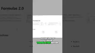 Learn Notion Databases and Database Properties First Before Notion Formulas 2.0!