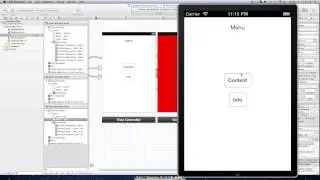 Xcode: Making a Menu or UI Using StoryBoard