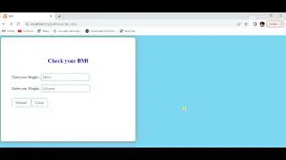 create a BMI (Body Mass Index) calculator using html,css,& php