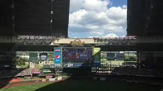 Milwaukee Brewers Miller Park timelapse roof opening