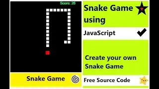 JavaScript Tutorials - Make a Snake Game using JavaScript - code snake game