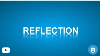 Mirror Reflection Text Effect With Pure CSS