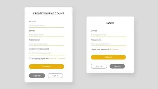 How to make Signup and Login Form with HTML and CSS | How to create Website Registration Form