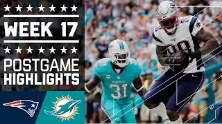 Patriots vs. Dolphins | NFL Week 17 Game Highlights