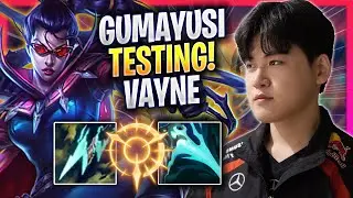 GUMAYUSI TESTING VAYNE IN KOREA SOLOQ! - T1 Gumayusi Plays Vayne ADC vs Ezreal! | Season 2024