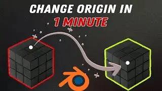 How to change object origin in blender 4.2 new version | how to change origin in blender 