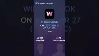 Widgetbook on FHWF Live Stream #Shorts