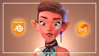 2D to 3D Stylized Character Prompt | Sculpting In Blender