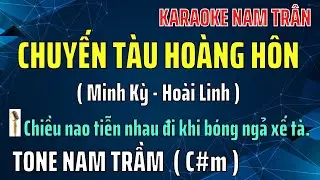 Karaoke Chuyến Tàu Hoàng Hôn Tone Nam Trầm | Nam Trân