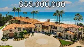 Inside a $55,000,000 OCEANFRONT California Mega Mansion