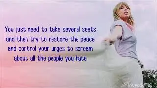 Taylor Swift - You Need To Calm Down (Lyrics)