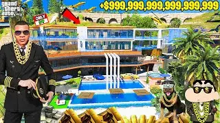 Franklin's TERILLIONAIRE SHOWROOM HOUSE Upgrade in GTA 5! SumitOP