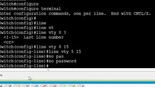 How to configure CISCO VTY Password