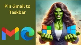 How to Pin Gmail to Windows 11 or 10 Taskbar using Microsoft Edge | GearUpWindows Tutorial