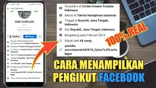 Cara menampilkan pengikut di Facebook | 100% asli bukan editan