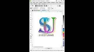 #coreldraw SU logo design in CORELDRAW🥰👍 ||SU|| logo #viral #gk_yt