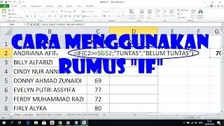 Cara Menggunakan Rumus IF