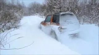 Suzuki Escudo in deep snow  глубокий снег!