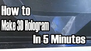 How to make 3D Hologram Projector in 5 minutes using transparent packaging & smartphone