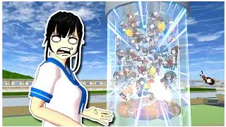 Mixing All NPCs in Human Mixer Machine • Sakura School Simulator