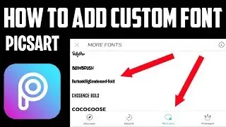 How To Add Custom Font In Picsart Mobile /Costom font add in picsart /BDROCK EDITZ