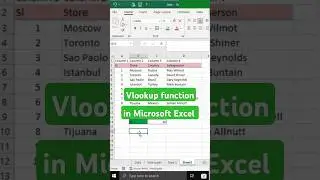 How to use Vlookup function in Microsoft Excel #excel #microsoftexcel #vlookup #vlookupformula