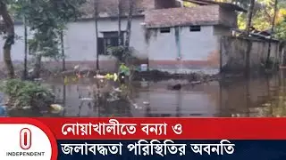 জেলা শহরসহ ৮ উপজেলায় পানি বেড়ে যাওয়ায় নোয়াখালীতে জনদুর্ভোগ || Noakhali | Laxmipur | Independent TV