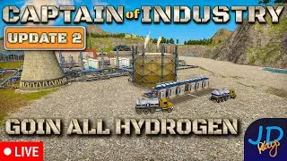 Going All Hydrogen 🚛 Captain of Industry Update 2 🚜 Stream 15 👷 Lets Play, Walkthrough