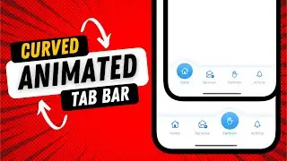 Curved Custom Tab Bar With Orientation Support - Custom Shapes & Paths - SwiftUI Tutorials