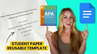 Format a Student Paper in APA 7th Style Using Google Docs