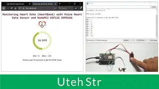 NodeMCU ESP12E ESP8266 + Pulse Heart Rate (HeartBeat) Sensor | NodeMCU with Pulse Heart Rate Sensor