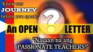 "Isang Open Letter sa Mababa Tumingin sa mga Guro"