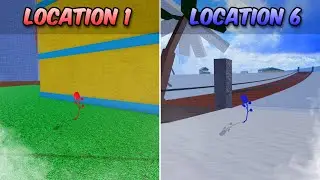 All Flowers Locations in Blox Fruits! *RACE V2*