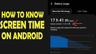 How To Check Screen Time On Android Mobile
