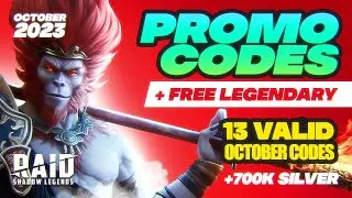 ⭐🎁13 BEST October 2023 codes🎁⭐ Raid Shadow Legends PROMO CODE + FREE Sun Wukong for EVERYONE
