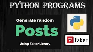 Python - Random Fake data from Testing | Python Beginners | Python Tutorials