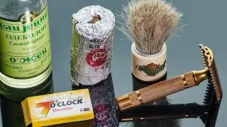 Cтик GIBBS, возраст 70 лет. Vintage Gillette Safety Razor. Лосьон CONSUL. TRIUMPH SHAVING BRUSH