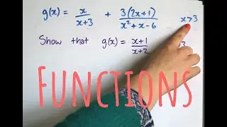 Functions - Domains, Ranges, Composites and Inverses