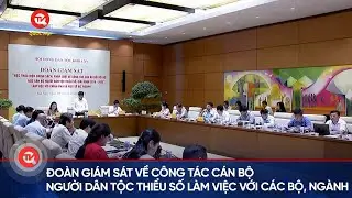 Đoàn giám sát về công tác cán bộ người dân tộc thiểu số làm việc với các bộ, ngành