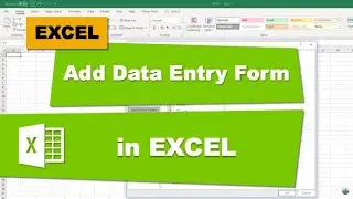 Add Data Entry Form in Excel 2016