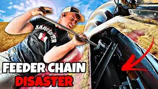 Combine Down! Rock Busted Up My Feeder Chain!!