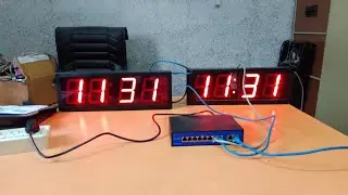 Digital led NTP Server POE Clock